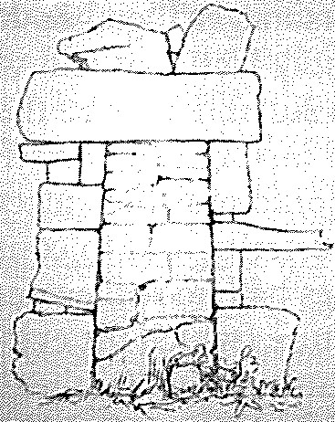 Doorway in the west gable of the Cathedral of Kilmacduagh, now stopped up.