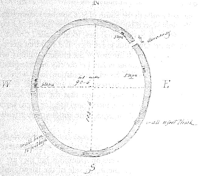 Ground plan of a fort in the townland of Moore.