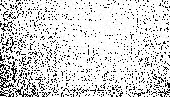Outer face of window in south wall of St. Caimin's Church, Inishcealtra.