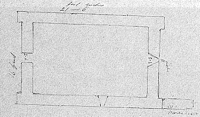 Ground plan of Mc Dara's Church.